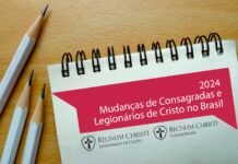 Confira as mudanças de consagradas e legionários de Cristo no Brasil