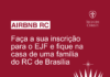 Campanha de hospedagem no EJF Brasília 2024 – AIRBNB RC